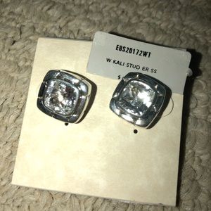 John Hardy White Topaz Stud Earring